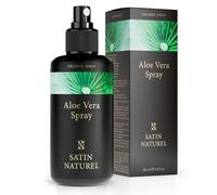 Aloe Vera Gel BIO 200ml - Spray Doposole - Crema Dopo Sole - Crema corpo idratante - Gel di Aloe Vera Naturale per Viso, Corpo, Mani e Capelli Idratanti - Pelli Secche e Scottature - Satin Naturel