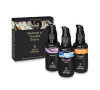 Satin Naturel Regali Premium per Donna - Set di Sieri 3x30 ml con Retinolo, Acido Ialuronico & Vitamina C - Beauty Skincare Vegano in Confezione Regalo Premium per Donna