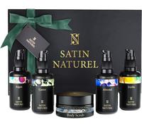 Satin Naturel Idee Regalo Donna - Scrub Corpo + Olio di Argan + Olio di Ricino +