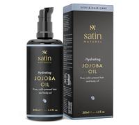 Satin Naturel Olio di Jojoba Bio Spremuto a Freddo 200 ml - 100% Olio di Jojoba Puro - Olio Viso & Corpo per Pelle, Capelli & Unghie - Trattamento Naturale Vegano con Effetto Anti-Età & Idratante