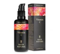 Siero Vitamina C + Acido Ialuronico Viso 50ml, Siero Viso con Aloe Vera per Pelli Sensibili, Siero Antimacchia Viso SIero Viso Antirughe Vitamina C Siero Viso e Acido Ialuronico Puro - Satin Naturel