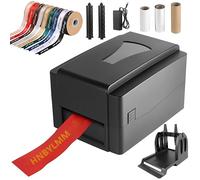 Satin Ribbon Printer with Spool Holder, Label Printer, Foil Stamping Printing Machine, 127mm/s Speed, DIY Decorative Ribbons for Gift Packaging, Supports USB & Bluetooth, 50+ Languages NoBluetooth