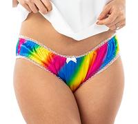 Satini Donna Belle Intimo Bikini Mutandine Sottogonna (Arcobaleno, XL)