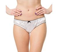 Satini Donna Belle Intimo Bikini Mutandine Sottogonna (Bianco, S)