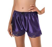 Satini Donna Belle Intimo Mutandoni Frencesi Mutandine Sottogonna (Indaco, 2XL)