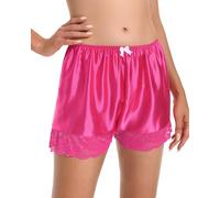 Satini Donna Belle Intimo Mutandoni Frencesi Mutandine Sottogonna (Rosa Fucsia, XL)