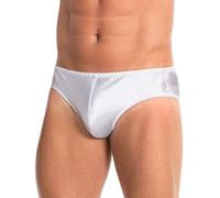 Satini Slip Uomo in Raso Copertura Classica, Bianco, XXL