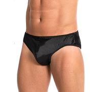 Satini Slip Uomo in Raso Copertura Classica, Nero, M