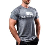 Satire Gym T-Shirt Sportiva da Uomo, S - XXL - Leggera e Traspirante, Ottimale per la Corsa e Fitness