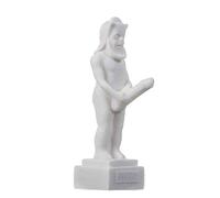 Satiro Pan Panas statua greca romana fatta a mano in alabastro figura maschile 13 cm