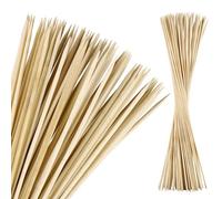 satis Stockbrot 100 spiedini in legno di bambù I falò e bastoncini Marshmallow per bambini I extra lunghi 90 cm bastoncini in legno perfetto per braciere