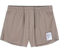 Satisfy - Pantaloncini da corsa da uomo - Space-O 5 Shorts Falcon per Uomo - Taglia L - Marrone Marrone L