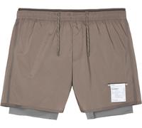Satisfy - Short da running da uomo - TechSilk 8" Shorts Falcon per Uomo - Taglia L - Marrone