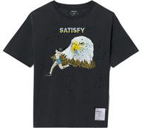 Satisfy - T-shirt da running casual da uomo - MothTech T-Shirt Aged Black per Uomo in Cotone - Taglia L - Nero