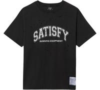 Satisfy - T-shirt da running casual da uomo - MothTech T-Shirt Aged Black per Uomo in Cotone - Taglia M - Nero