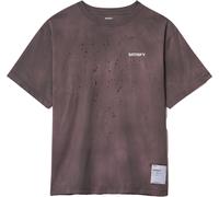 Satisfy - T-shirt da running casual da uomo - MothTech T-Shirt Sun Bleached Shark per Uomo in Cotone - Taglia L - Viola
