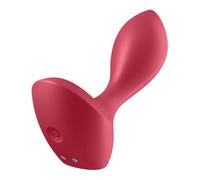 Satisfyer Plug anale Backdoor Lover – Vibrazione potente, Silicone delicato, IPX7, Rosso 11 cm