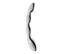 Satisfyer Cosmic Crest 2 - Dildo in acciaio ondulato (argento)