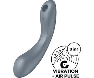 SATISFYER - CURVE TRINITY 1 AIR PULSE VIBRAZIONE GRIGIO