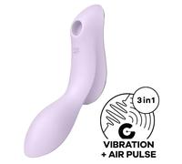Succhia Clitoride Satisfyer Curvy Trinity 2 Viola