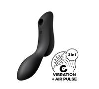 Succhia Clitoride Satisfyer Curvy Trinity 2 Nero