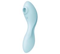 SATISFYER CURVY TRINITY 5 AIR PULSE STIMULATOR VIBRATOR APP - WHITE - AZZURRO