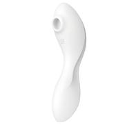 SATISFYER CURVY TRINITY 5 AIR PULSE STIMULATOR VIBRATOR APP - WHITE