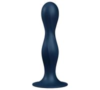SATISFYER - DILDO IN SILICONE DOPPIA PALLA GRANATO - AZZURRO