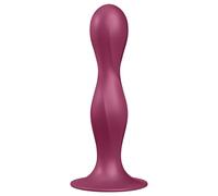 SATISFYER - DILDO IN SILICONE DOPPIA PALLA GRANATO - GRANATO