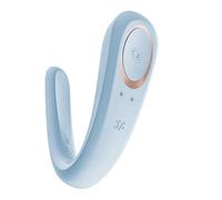 Satisfyer Double Classic - vibratore di coppia (blu)