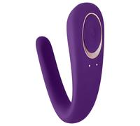 Satisfyer Double Classic - vibratore di coppia impermeabile e ricaricabile (viola)