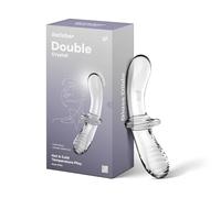 SATISFYER - DILDO DOPPIO CRISTALLO TRASPARENTE - TRANSPARENTE