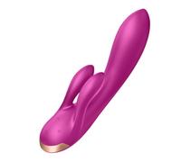 Satisfyer Double Flex Connect App Dildo Vibratore | Con App Bluetooth | Sex Toys per Donne | Impermeabile (IPX7) | Silicone di alta Qualità | Sex Toy ricaricabile