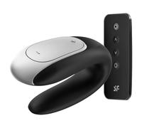 Satisfyer 'Double Fun Connect App', 9,5 cm, con app, colore:nero