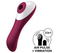 Satisfyer Dual Crush 2in1 succhia-clitoride + vibratore per il punto G (rosso)