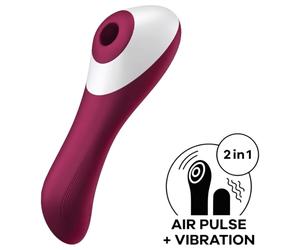 Satisfyer Dual Crush - vibratore vaginale e clitorideo ricaricabile (rosso)