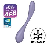 SATISFYER G-SPOT FLEX 5 MULTI VIBRATOR - BLUE - LILLA