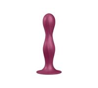 SATISFYER - GODE IN SILICONE DOPPIO PALLINO R GRENAT -