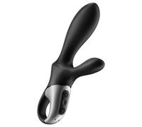 SATISFYER HEAT CLIMAX + ANAL VIBRATOR APP - BLACK