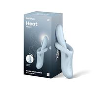 Satisfyer Heat Flex 4 - vibratore riscaldante con braccio per clitoride (argento)