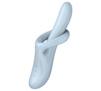 Satisfyer Heat Flex 4 - vibratore riscaldante con braccio per clitoride (argento)