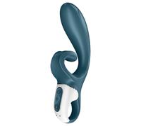 Satisfyer Hug Me - Vibratore con braccio clitorideo controllato da app (blu)