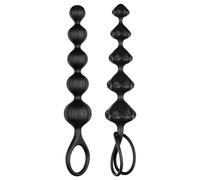 Satisfyer Love Beads Perline anali Nero Silicio 2 pz