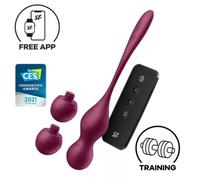 SATISFYER - LOVE BIRDS VARY SFERE VIBRANTI APP GRATUITA WINE ROSSO