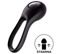 Satisfyer Majestic Duo - anello fallico ricaricabile impermeabile nero