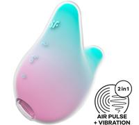 SATISFYER - MERMAID VIBES STIMOLATORE E VIBRATORE MENTA E ROSA