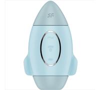 SATISFYER - MISSION CONTROL VIBRATORE PICCOLO BLU A DOPPIO IMPULSO