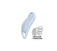 Satisfyer Pocket Pro 1 - Stimolatore di clitoride a onde d'aria con batteria ricaricabile (blu)