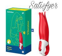 Satisfyer Power Flower Big Red Vibrator Stimulator Vibe Punto G P Spot Vibratore