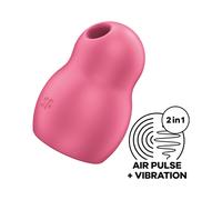 Satisfyer Pro To Go 1 - ricaricabile stimolatore clitorideo ad onde d'aria (rosso)